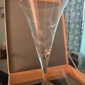 Beautiful and Romantic Crystal Champagne Flutes